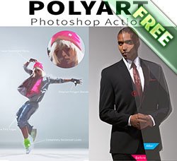 PS动作：Poly Art Photoshop Action